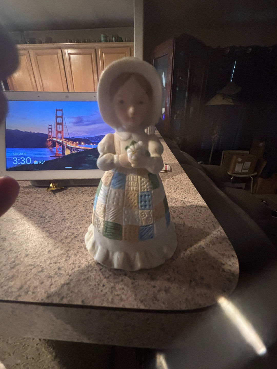 Precious Moments Figurine 1981 Holly Hobbie Bell 
A Mother’s Remembrance 