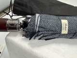 Balios Folding Double Canopy Umbrella with Real Wood Handle Herringbone - Image 6