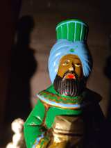 Vintage Hand-Painted Ceramic Three Wise Men Figurines - Image 7
