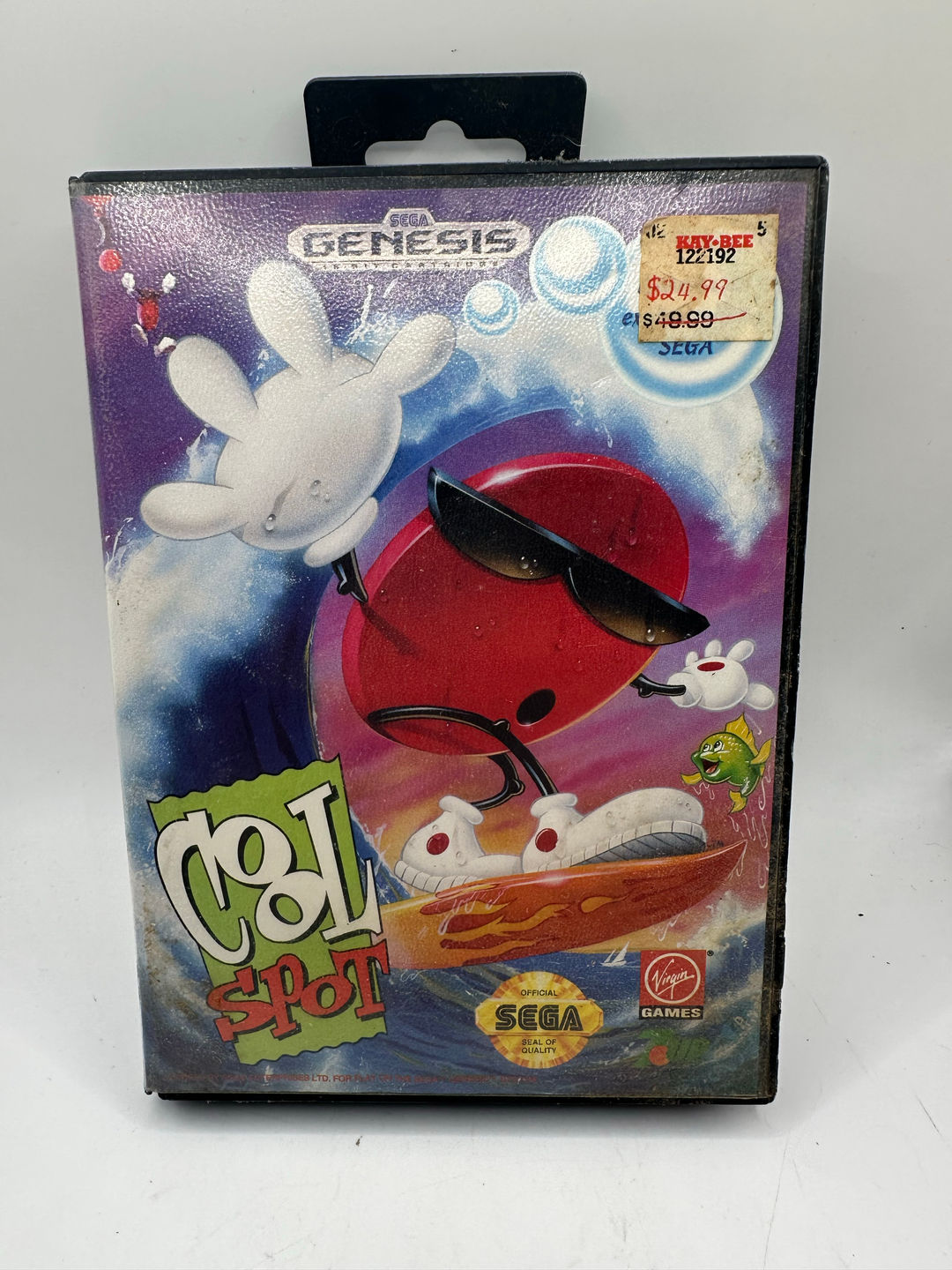 Cool Spot (Sega Genesis, 1993)TESTED AUTHENTIC Cartridge w/ Case