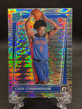 Cade Cunningham 2021-22 Donruss Optic Silver Pulser Prizm Rated Rookie #161 - Image 2