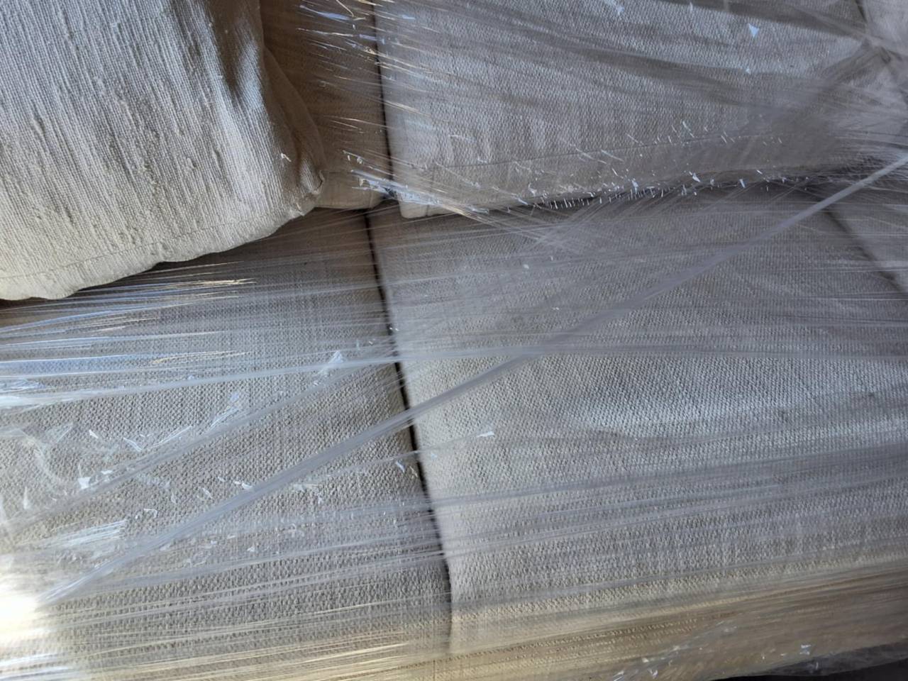 Beige Fabric Sofa