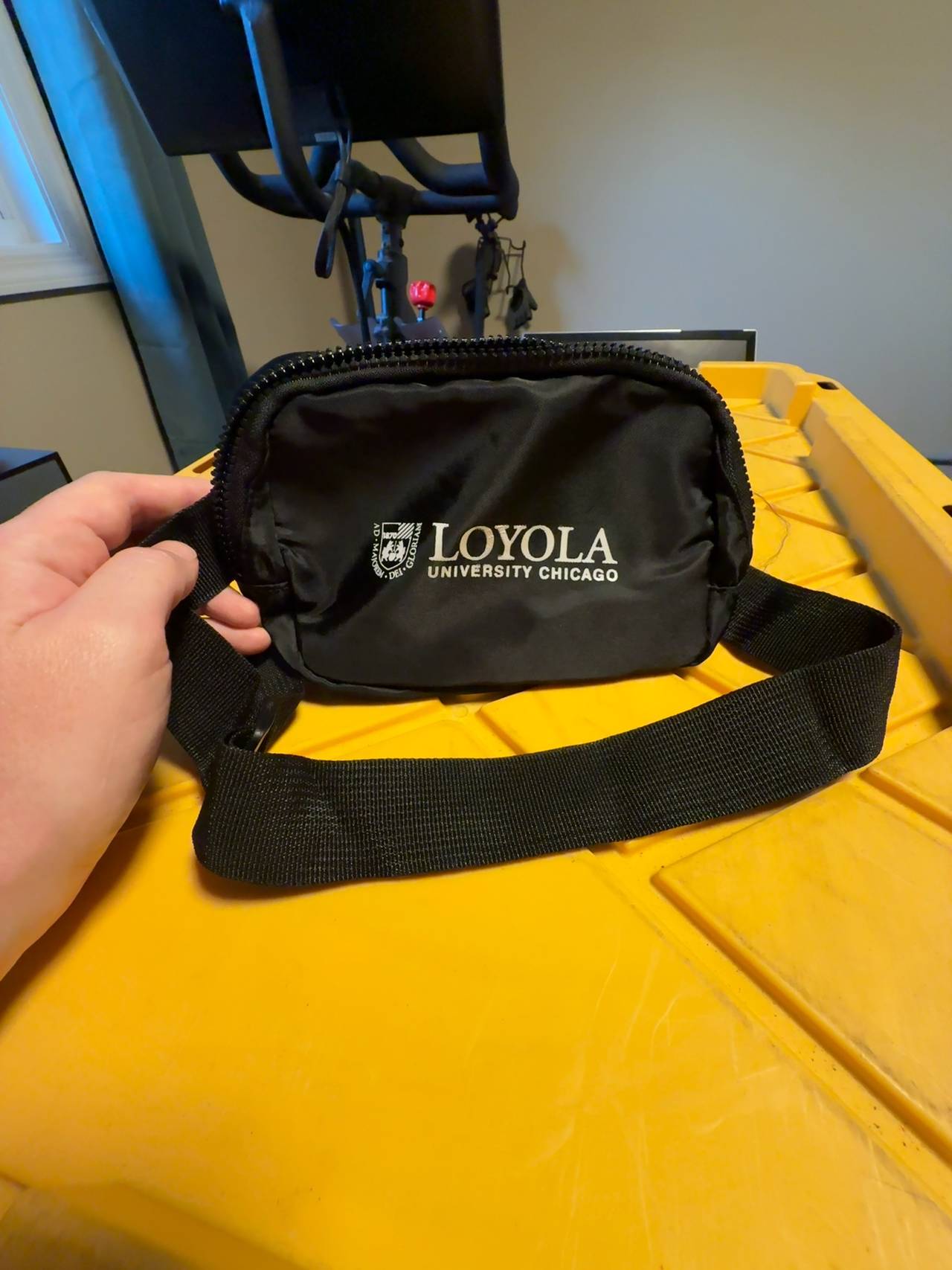 Loyola university Chicago Black Belt Bag (Fanny Pack) cross body bag
