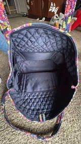 Vera Bradley Midnight Wildflower Large Tote Bag - Image 2