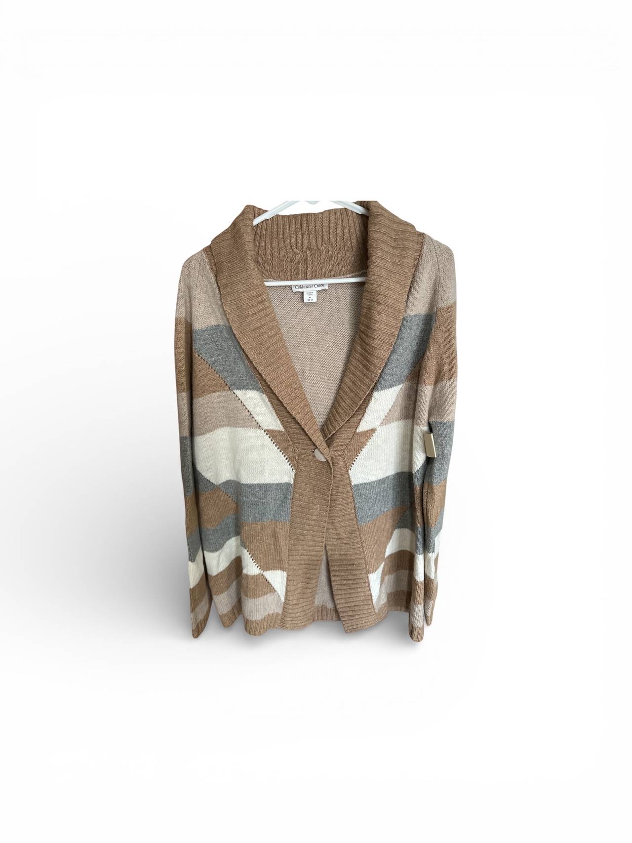 NWT!! Coldwater Creek cardigan Geometric Knit Cardigan