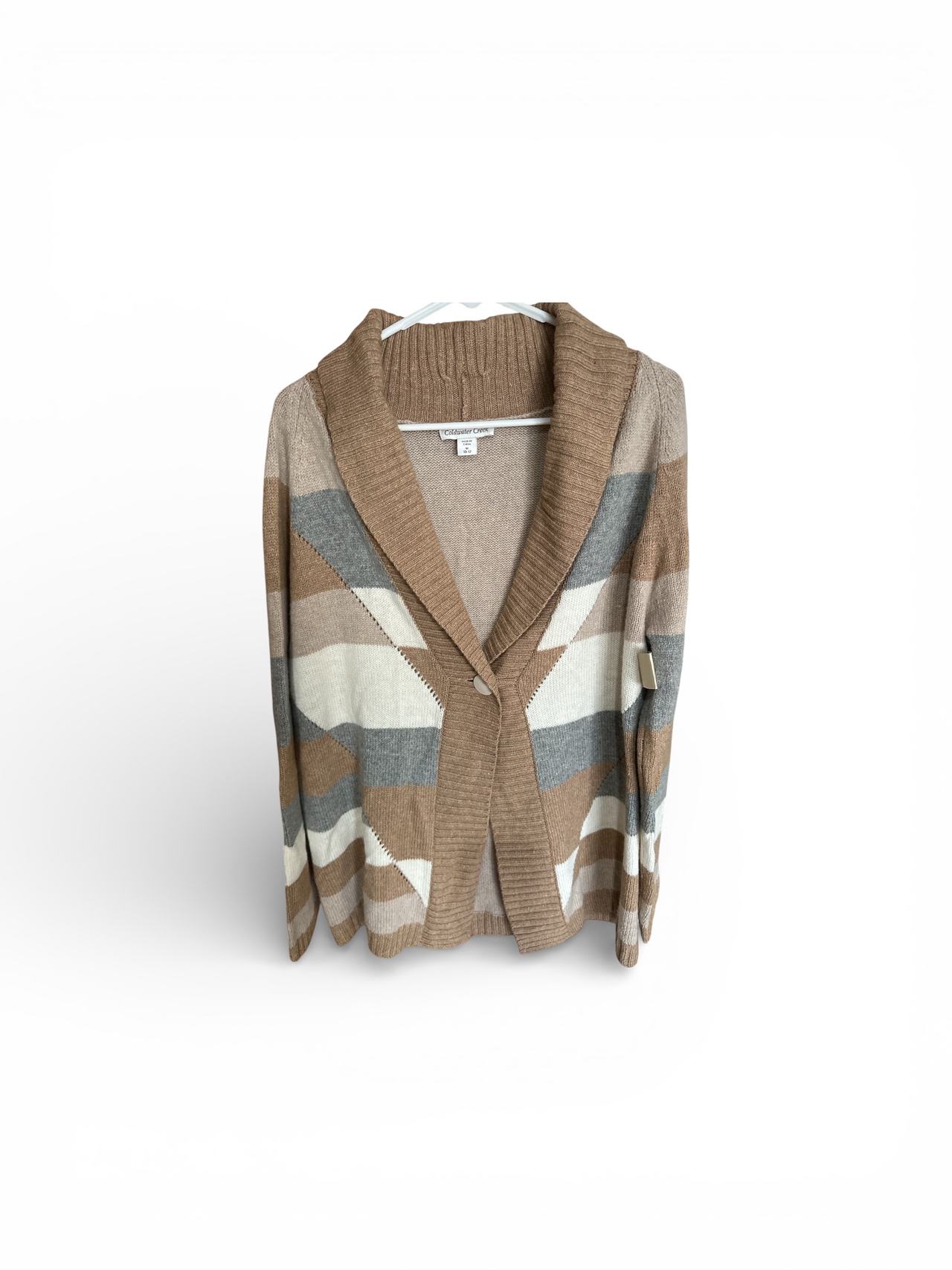 NWT!! Coldwater Creek cardigan Geometric Knit Cardigan