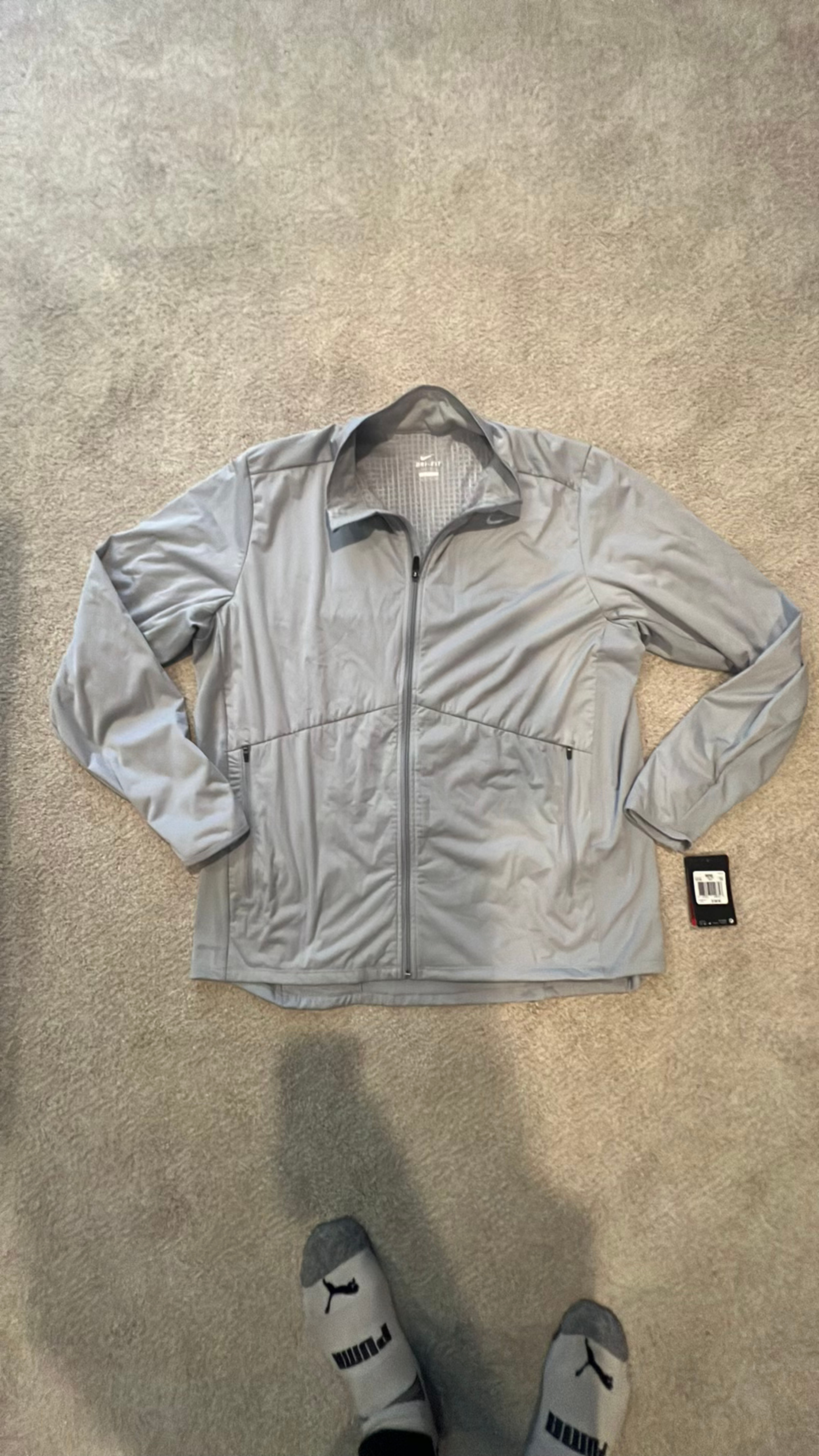 New- Nike Element Shield Gray Men’s XXL Running Jacket -Full-Zip Jacket- NWT - Image 2