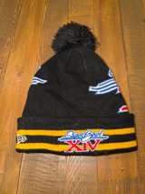 New Era Pittsburgh Steelers Super Bowl XIV Cuffed Pom Knit Hat - Image 3