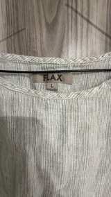 FLAX Linen Striped Short Sleeve Top women’s Large - Image 2