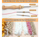 Punch Needle Kit with Storage Box,Adjustable Punch Needle Tool with1.6mm Blue - Image 3