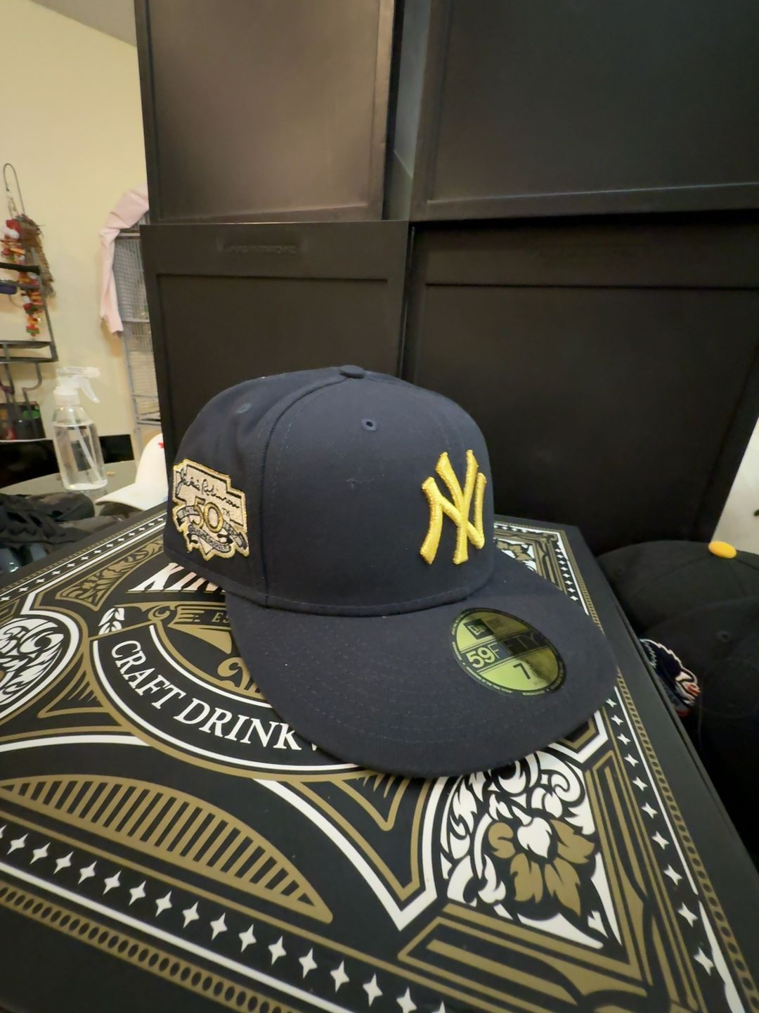 New Era 59FIFTY New York Yankees Navy Fitted Hat with World Series Patch