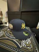 New Era 59FIFTY New York Yankees Navy Fitted Hat with World Series Patch - Image 1