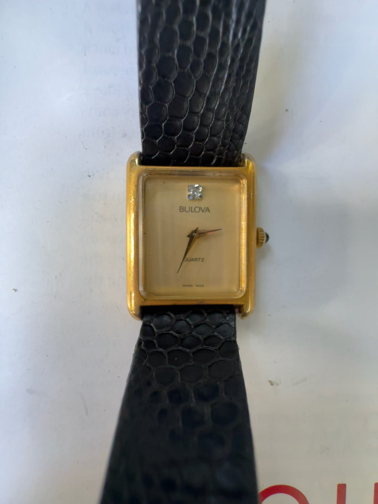 Bulova Vintage Gold Tone Quartz Dress Watch