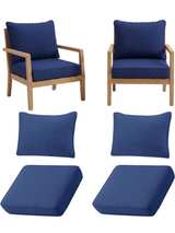 VineBreeze 4pcs Outdoor Patio Cushion Covers Replacement 24" - Image 1