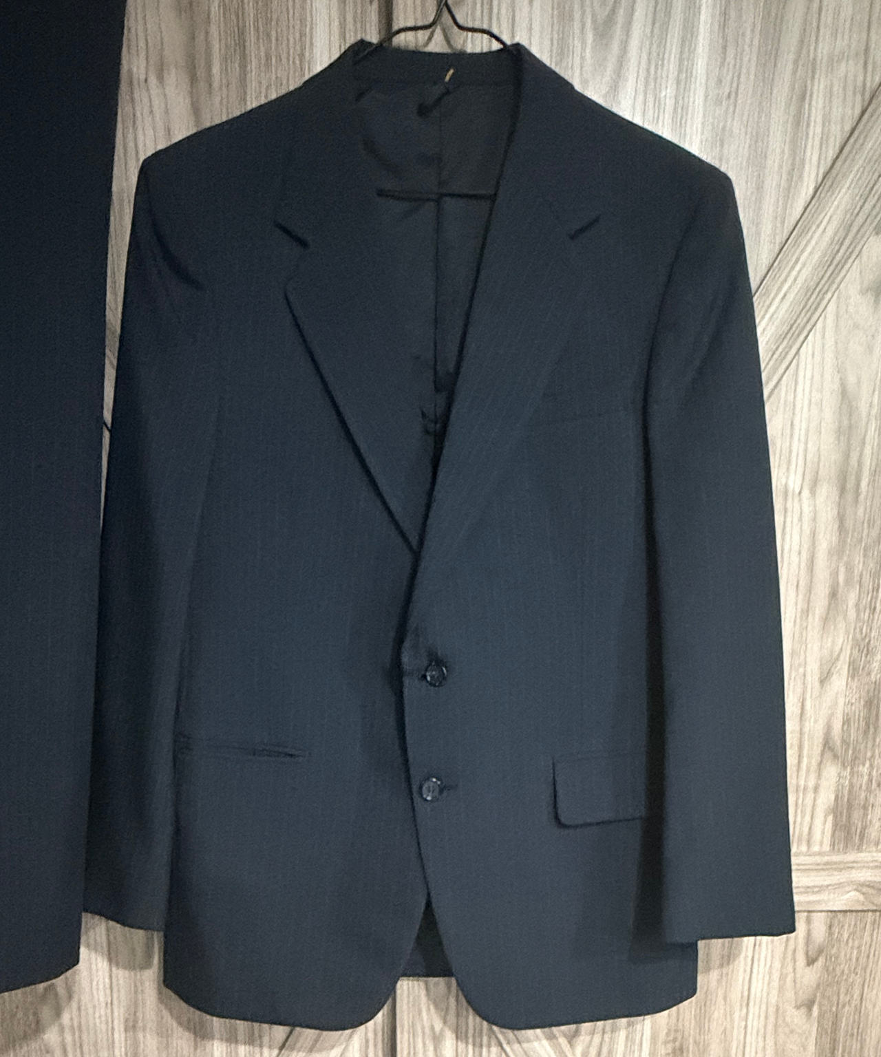 The Men's Store Navy Blue Pinstripe Suit 40R / 32W