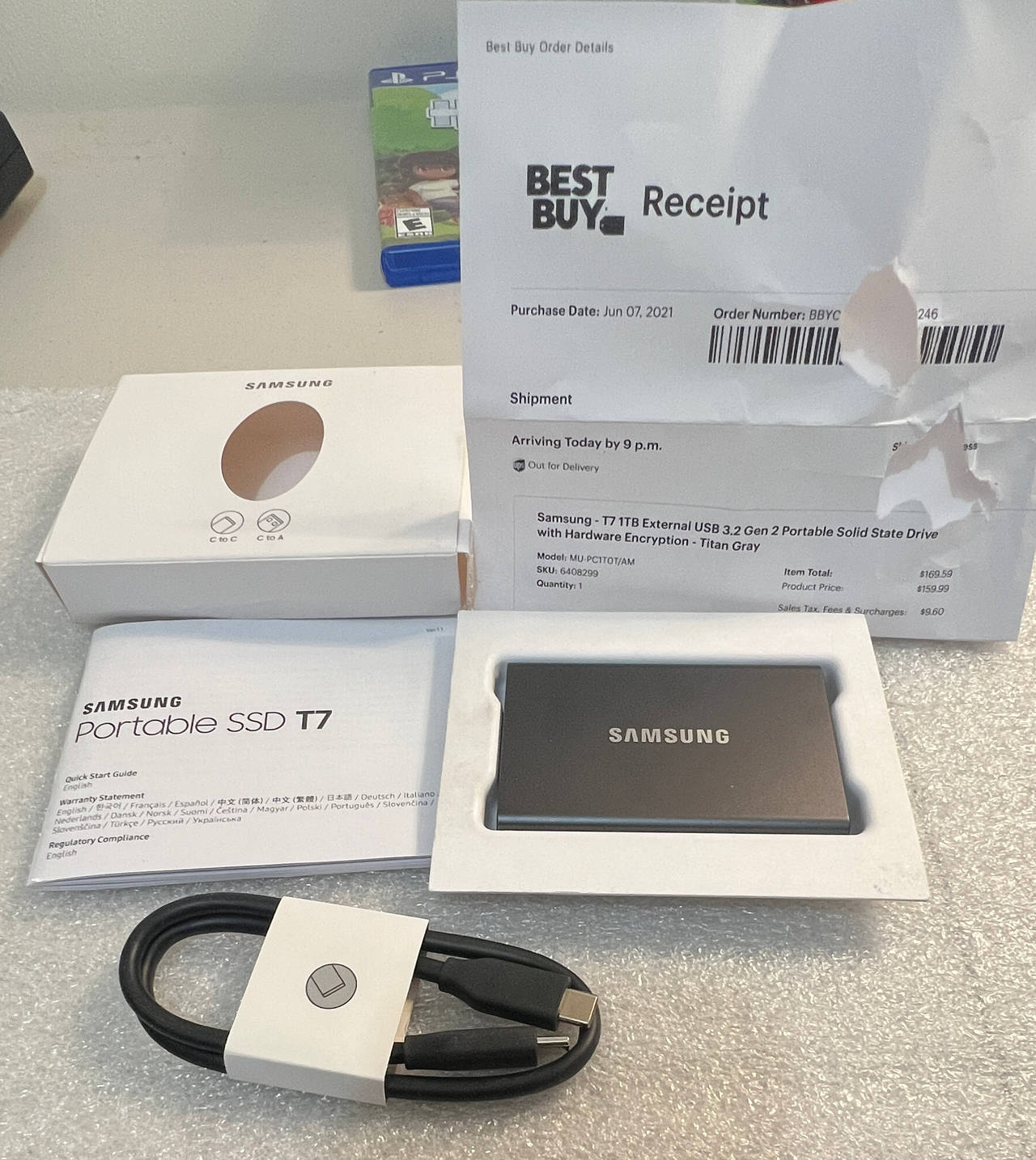 Samsung T7 1TB Portable SSD