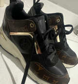 Louis Vuitton Run Away Sneaker Monogram Canvas Black Gold - Image 1