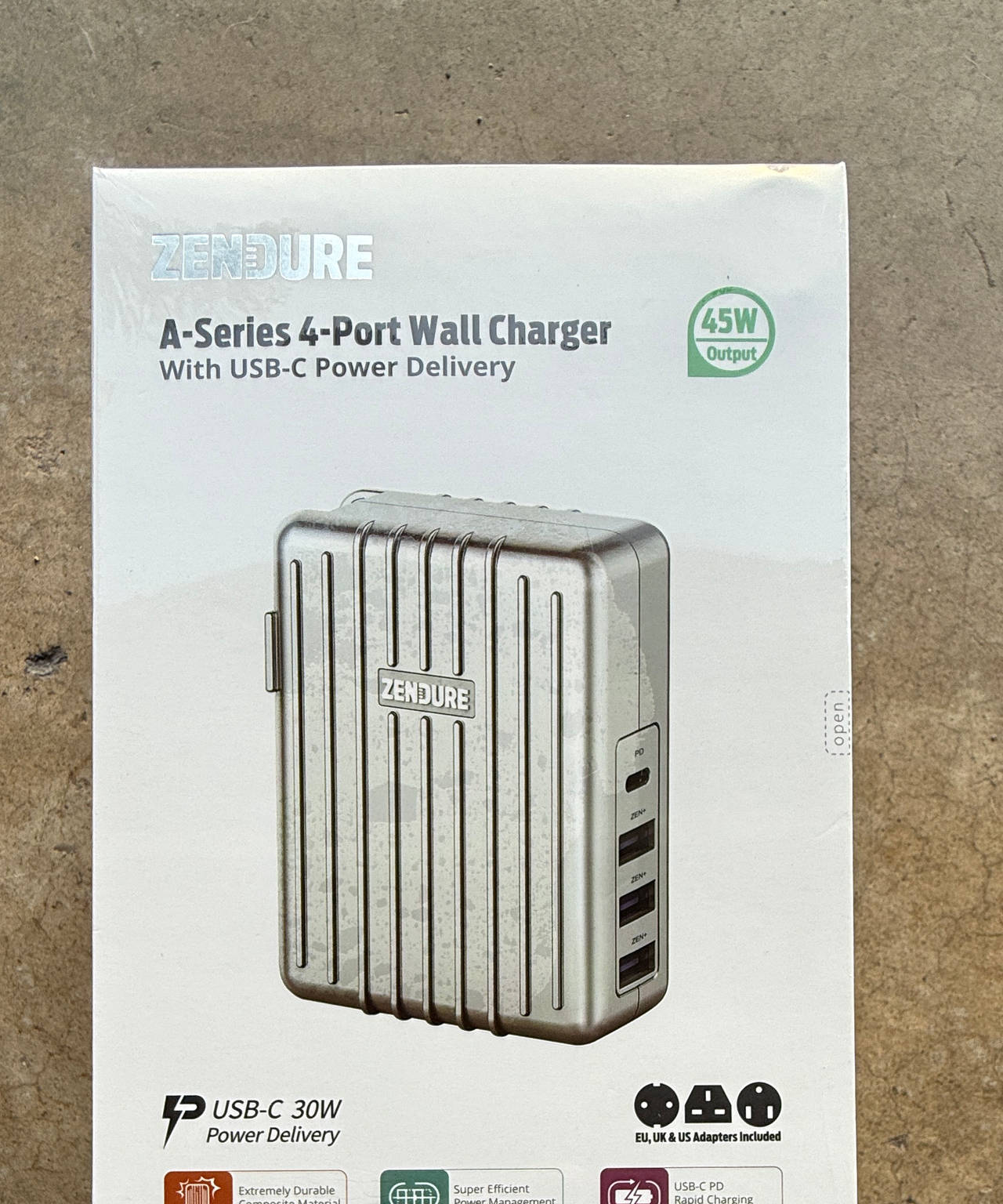 Zendure A-Series 4-Port Wall Charger with USB-C Power Delivery