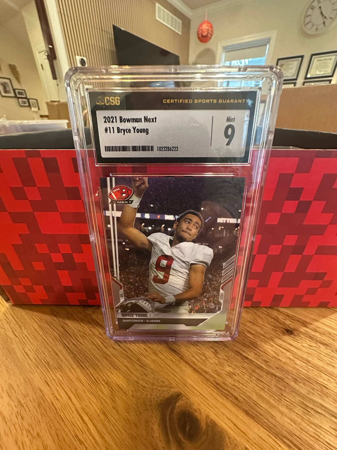 2021 Bowman Next Bryce Young #11 CSG 9 Mint