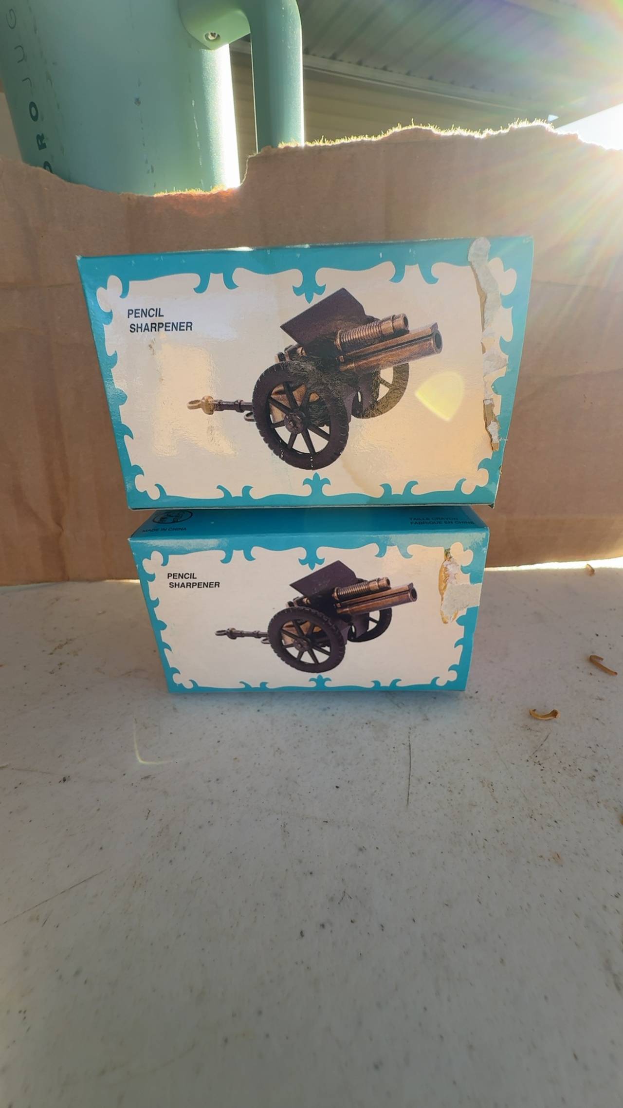 Die-Cast Miniature Cannon Pencil Sharpener