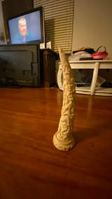Elephant Tusk Decorative Sculpture Faux Ivory - Image 2