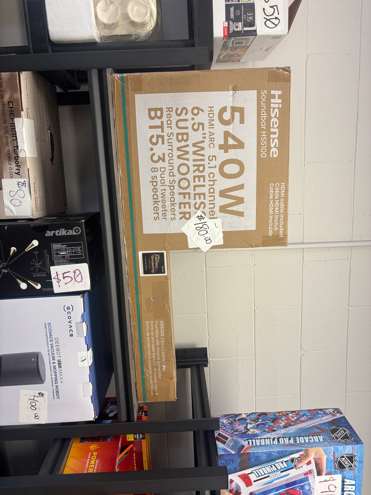 Hisense HS5100 5.1 Channel Soundbar with Wireless Subwoofer