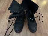 Steel Cap Toe Combat Boots 11 W - Image 2