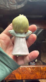 Napco Vintage Angel Figurine holding Flower - Image 2