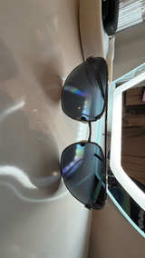 Burberry Aviator Sunglasses with Check Detail - Image 2