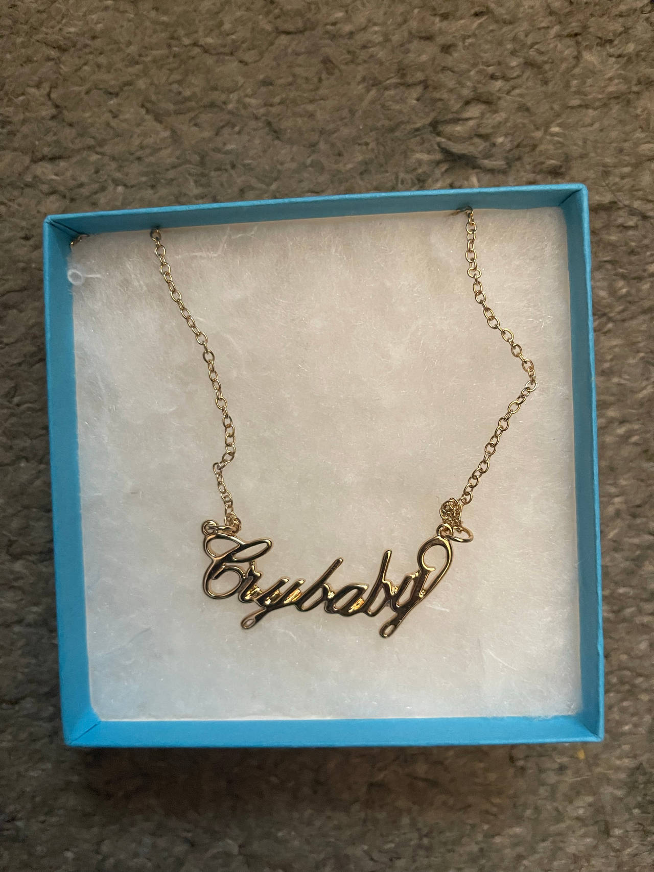 Gold CryBaby Melanie Martinez Necklace

