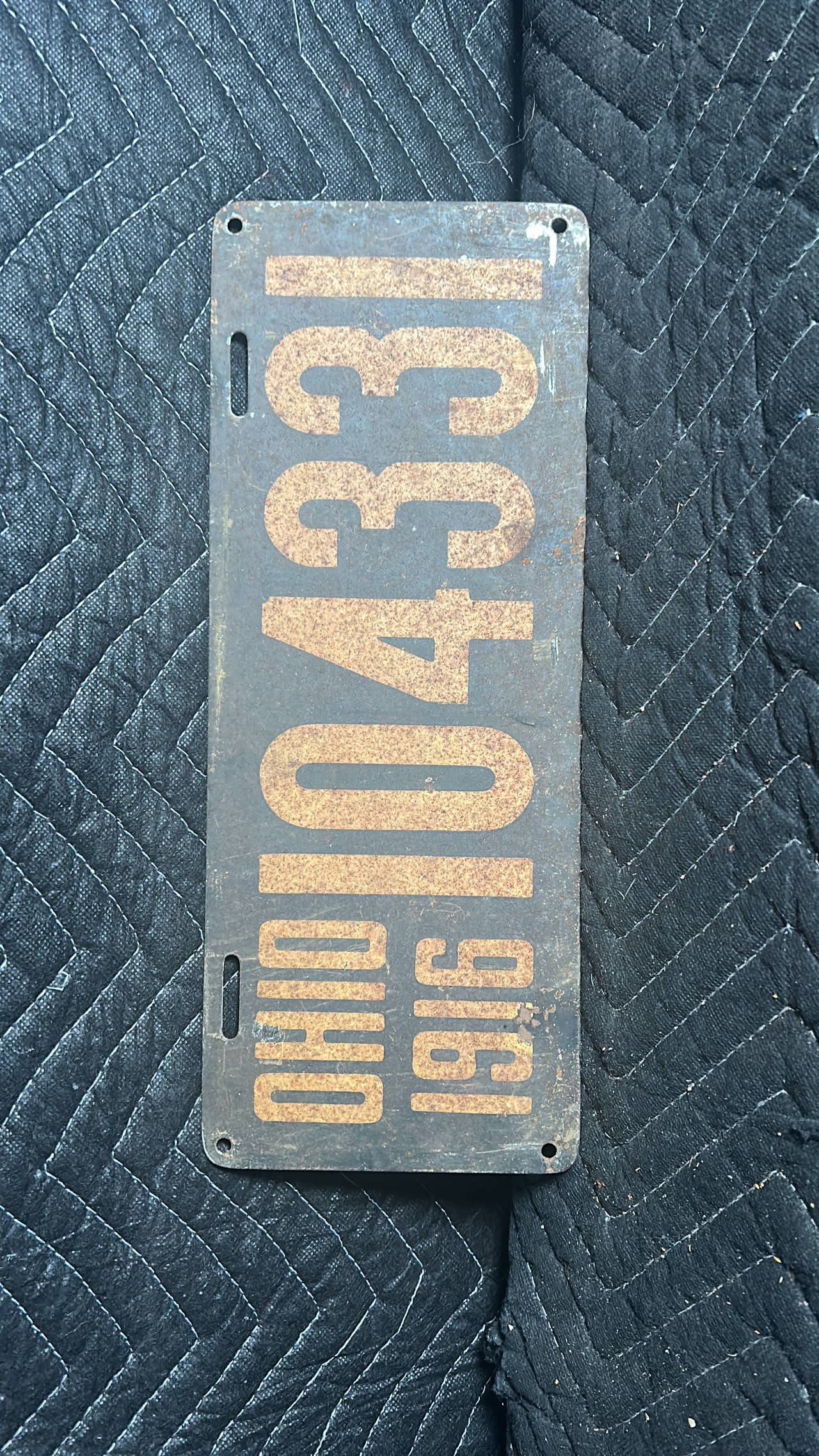 1916 Ohio License Plate