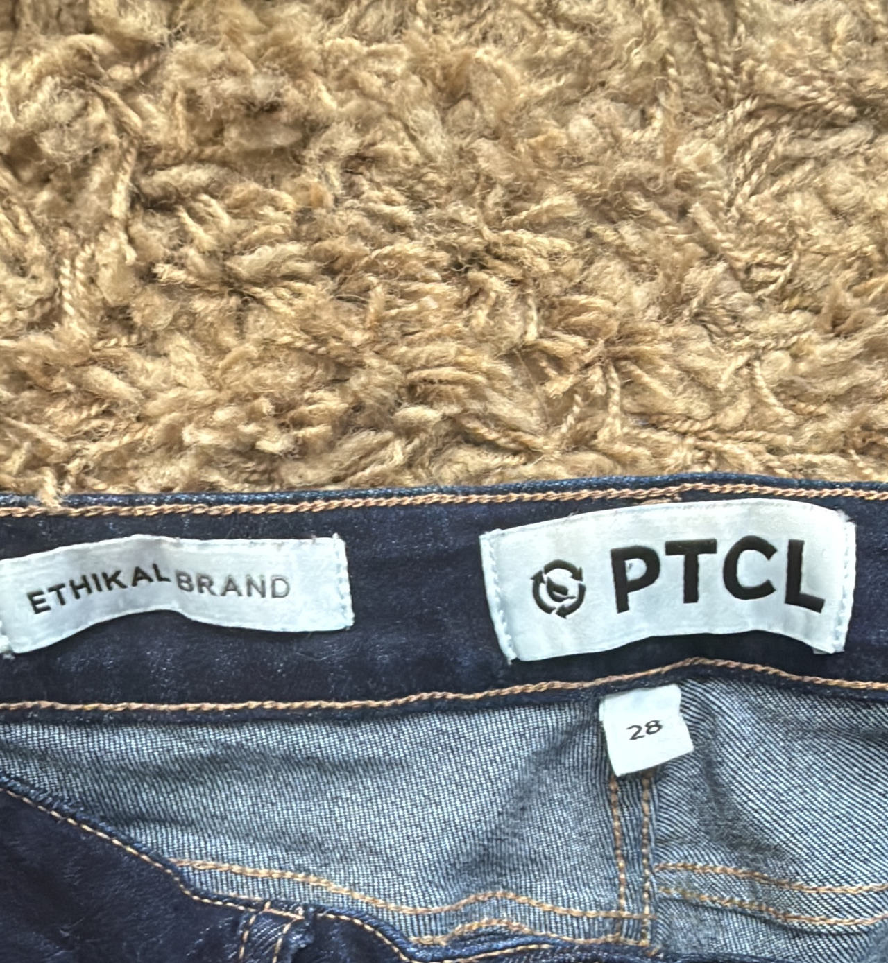 Ethikal Brand PTCL Denim Jeans Size 28