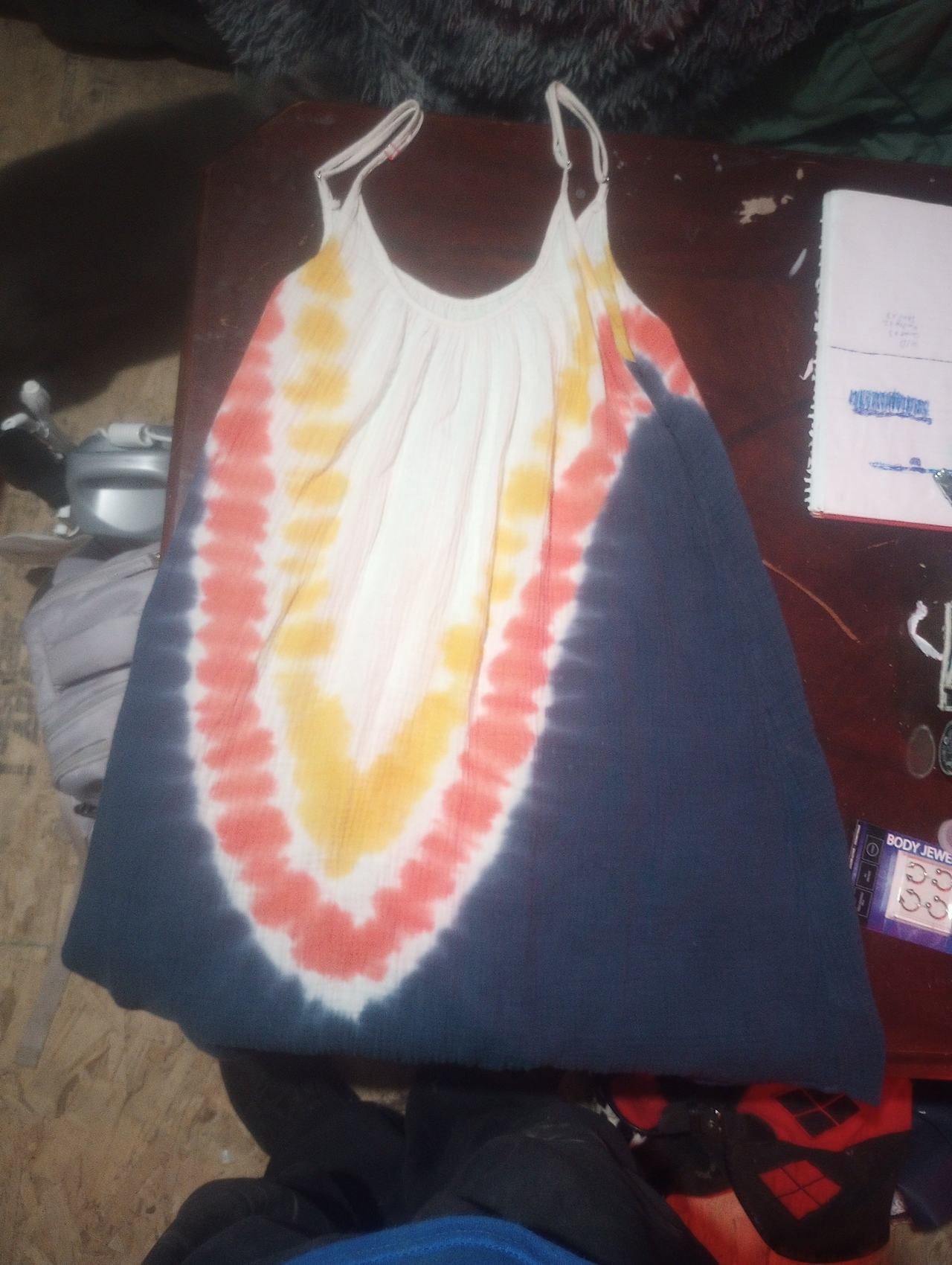 Tie-Dye Spaghetti Strap Tank Top