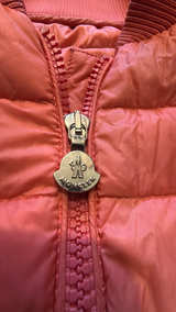 Children’s Moncler Lans Short Light Down Puffer Jacket Pink: size 6 115cm - Image 2