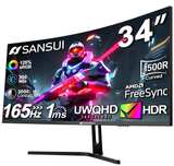 Sansui 34" Curved Gaming Monitor 165Hz UWQHD ES-34G5Q - Image 1