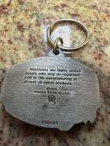 Siskiyou Buckle Co. 1989 Machinist Pewter Keychain - Image 3