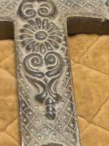 ARDOUR Distressed White Wall Cross 7x9 inches - Image 3