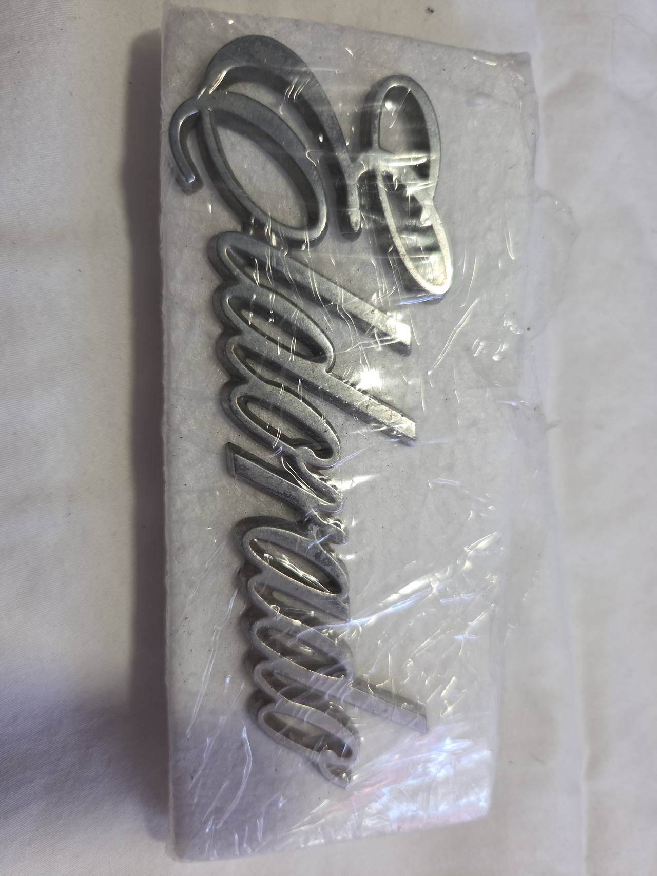 Cadillac Eldorado Chrome Script Emblem