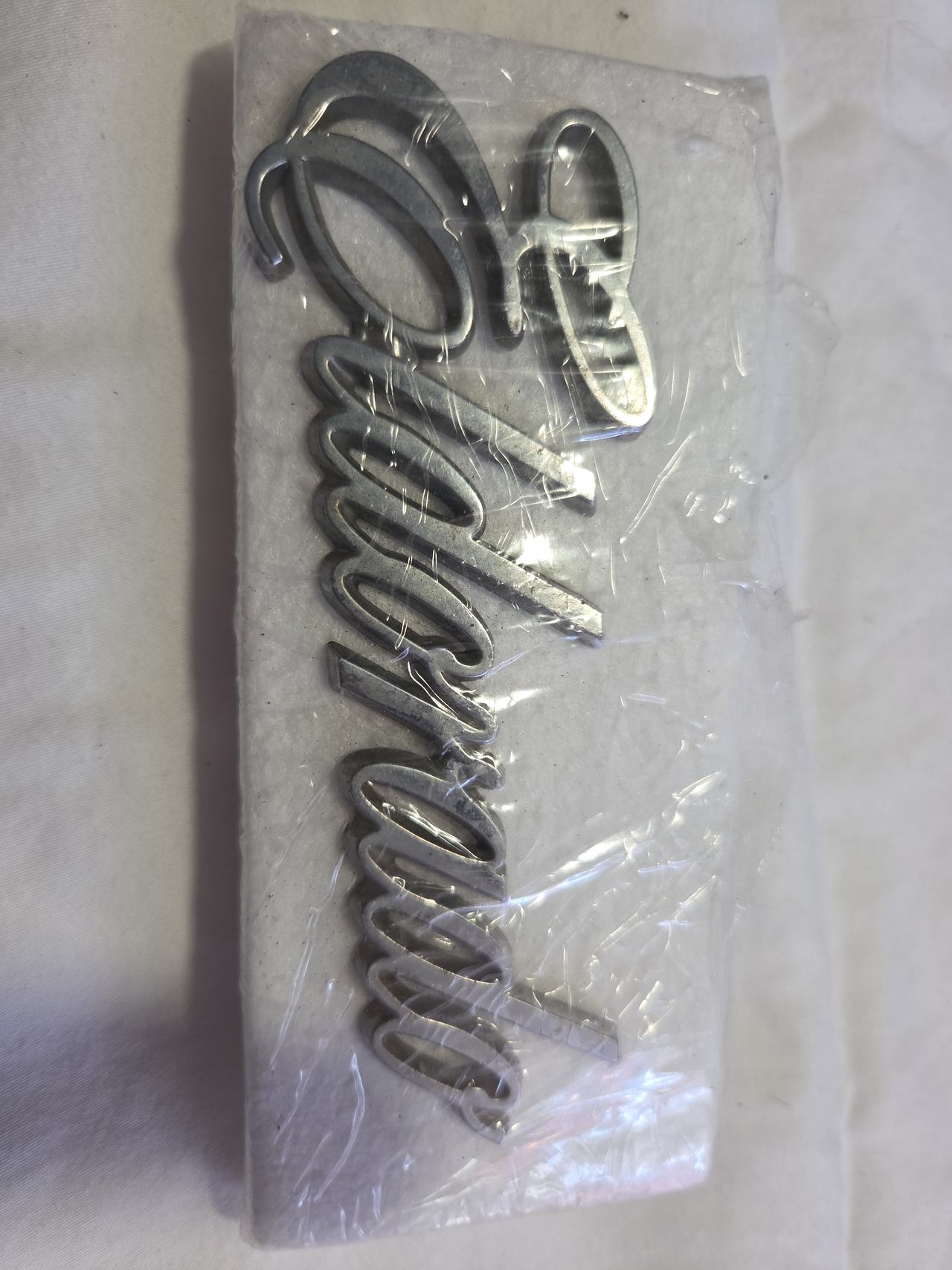 Cadillac Eldorado Chrome Script Emblem