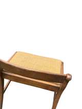 Vintage Carved Wood Vanity Stool - Image 7