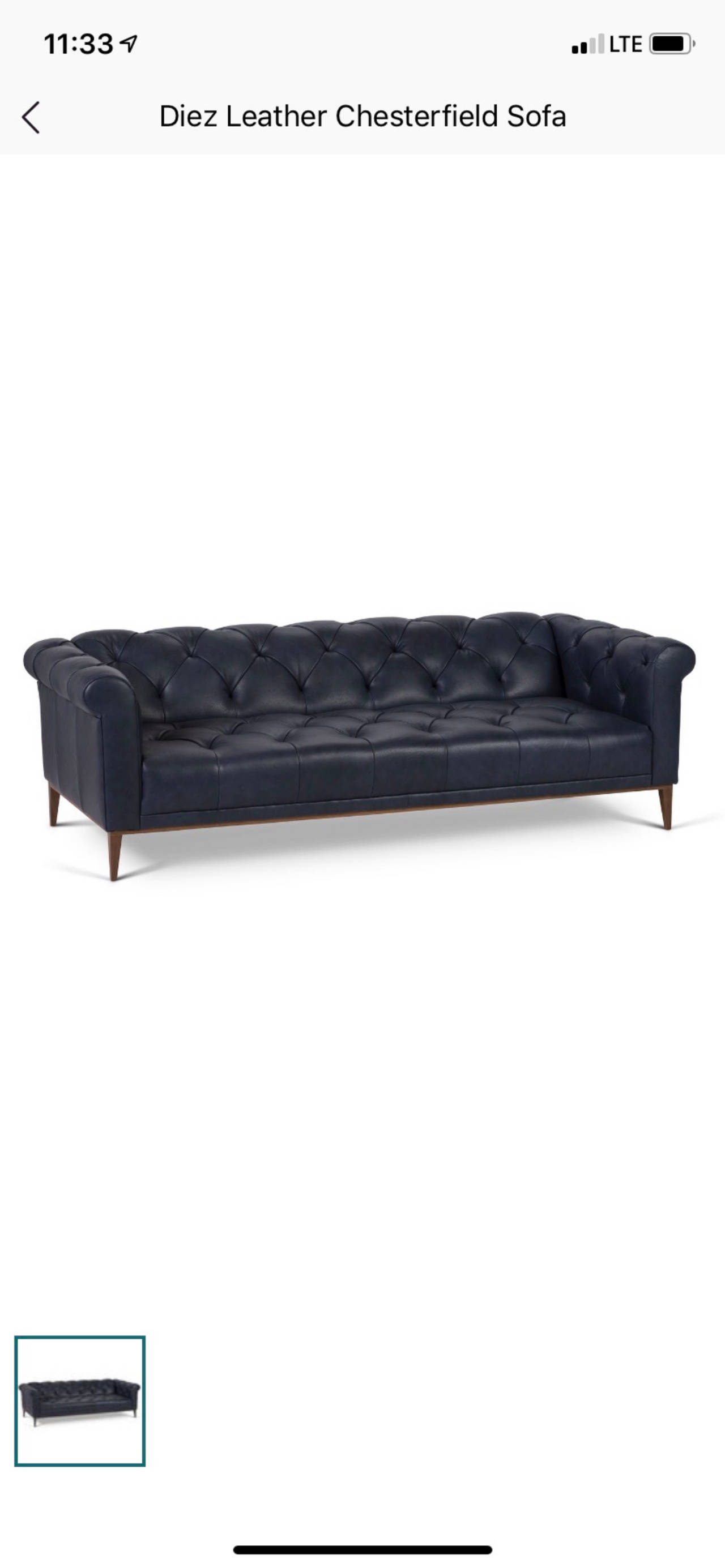 AllModern Diez Leather Chesterfield Sofa