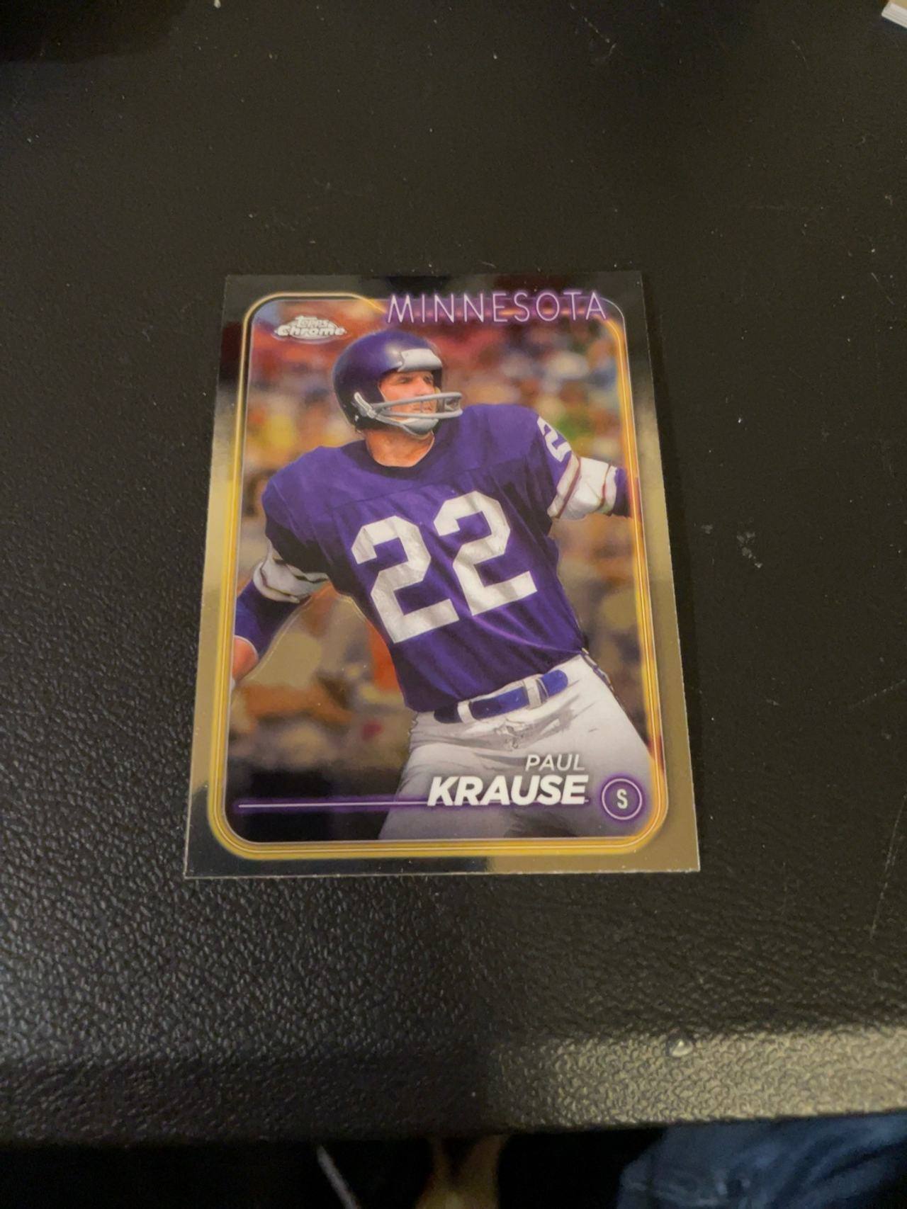 Topps Chrome Paul Krause #118 2024