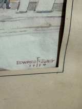 Edward Jung Watercolor Painting 1934 - Image 2