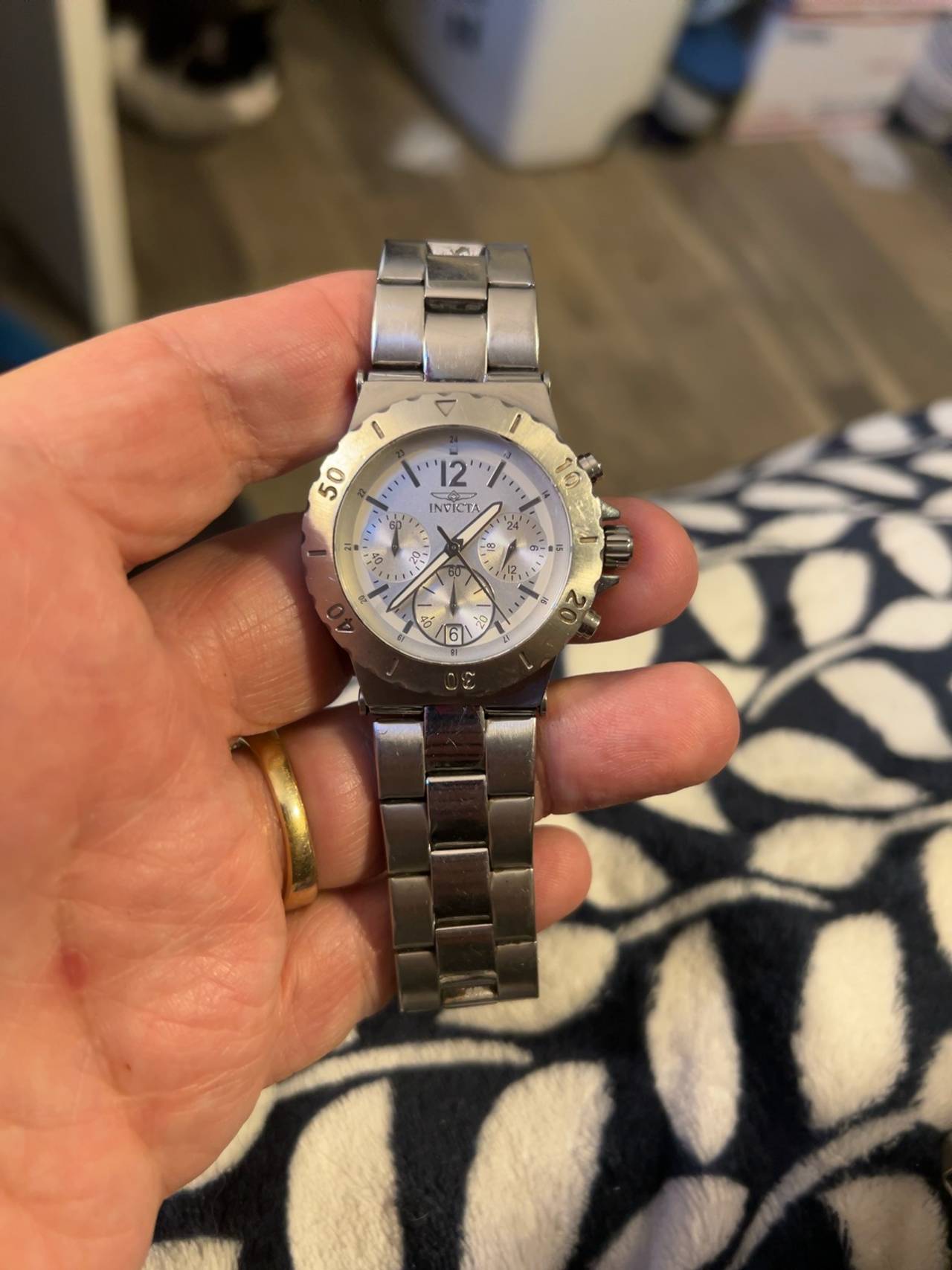 Invicta Specialty Collection Chronograph Silver Dial Stainless Steel Men's Watch