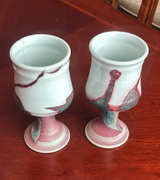Handmade Studio Pottery Ceramic Goblets - Image 1
