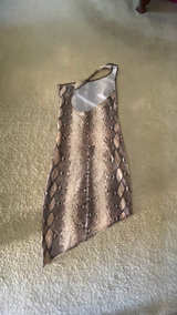 Snake Print Asymmetrical Mini Dress - Image 2