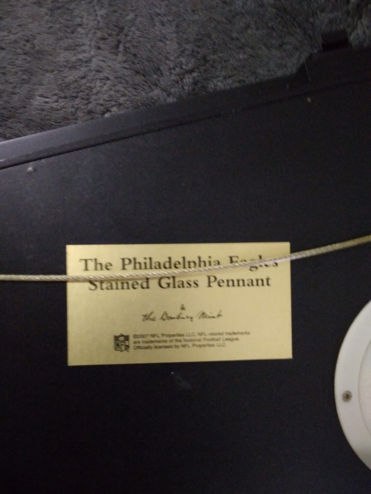 Philadelphia Eagles Stained Glass Pennant Wall Art