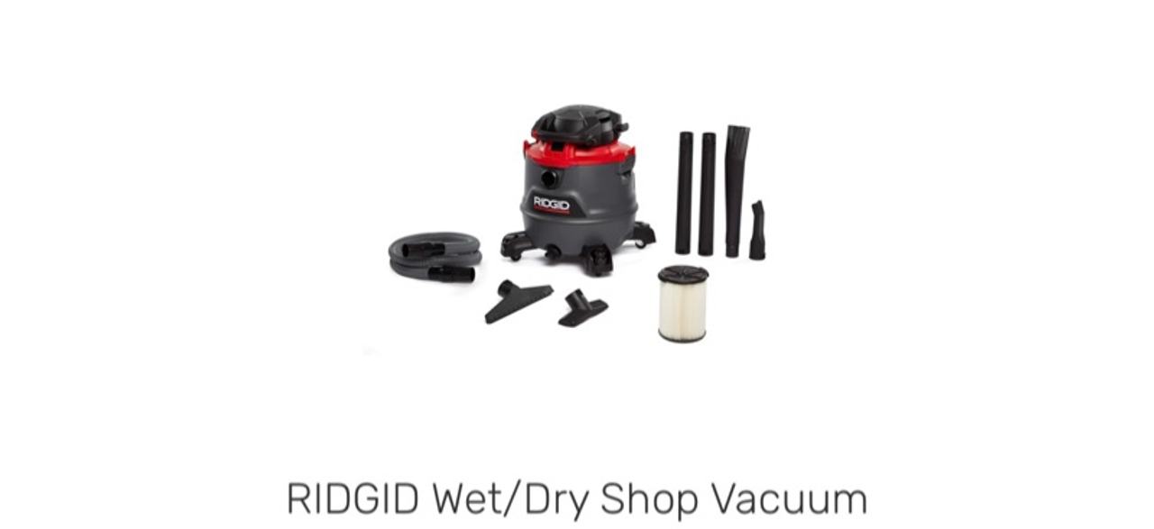 Ridgid RT1400 14-Gallon Wet/Dry Vacuum Red