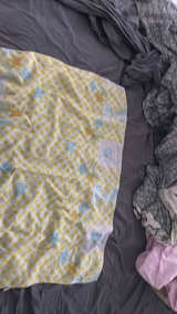 Vintage Peanuts Snoopy Gingham Terry Cloth Baby Blanket - Image 3