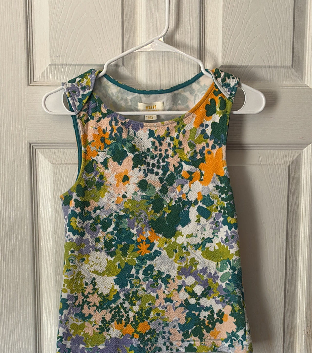 Maeve Anthropologie Textured Floral Tank Top
